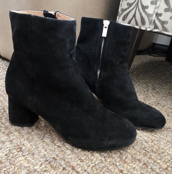 Joie Black Suede Ankle Boots - Picture 2 of 11